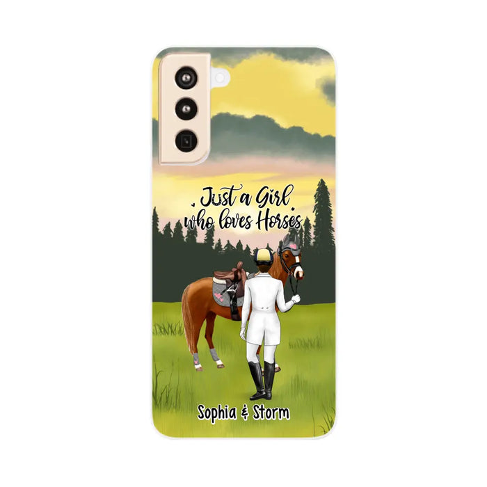 Just A Girl Who Loves Horses - Personalized Gifts Custom Horse Lovers Phone Case For Her, Horse Lovers