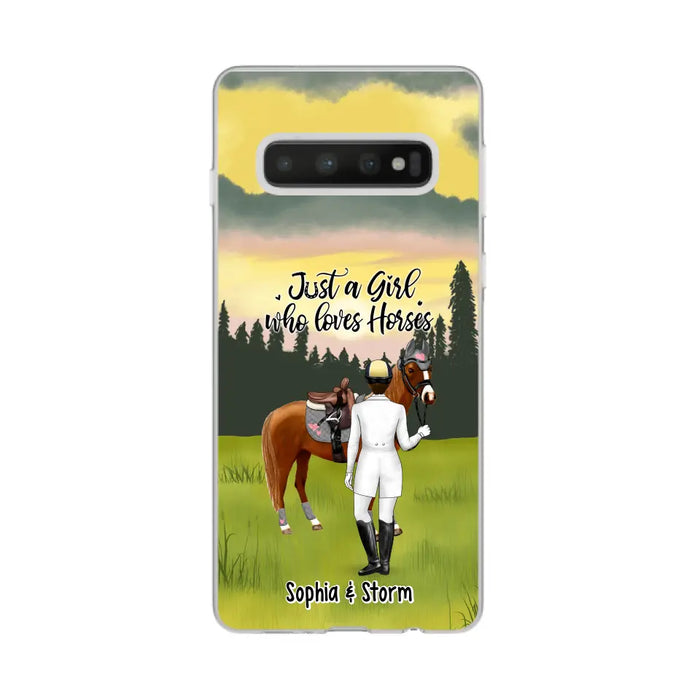 Just A Girl Who Loves Horses - Personalized Gifts Custom Horse Lovers Phone Case For Her, Horse Lovers