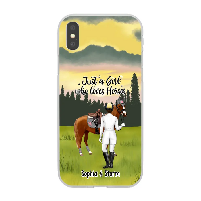 Just A Girl Who Loves Horses - Personalized Gifts Custom Horse Lovers Phone Case For Her, Horse Lovers