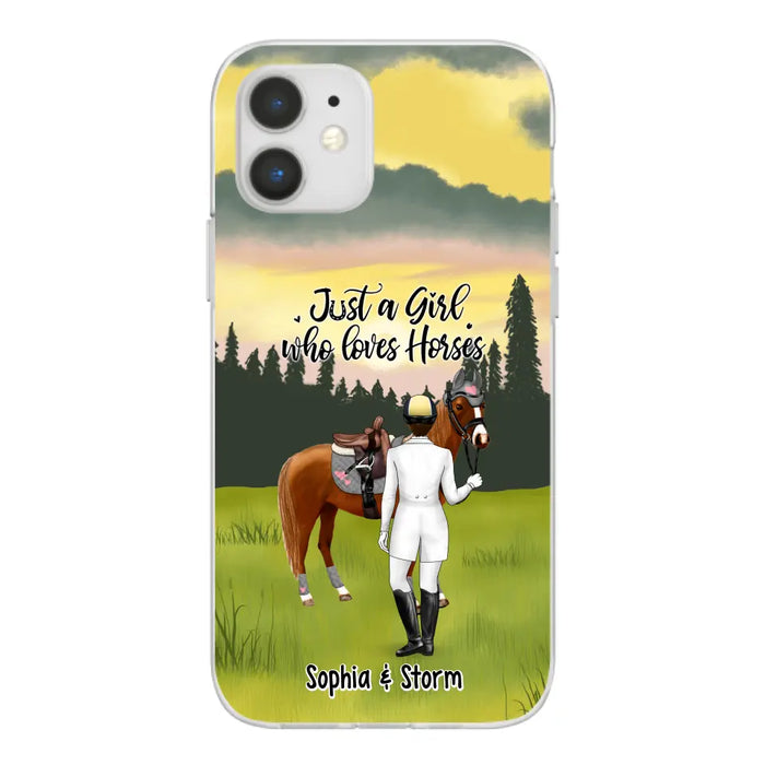 Just A Girl Who Loves Horses - Personalized Gifts Custom Horse Lovers Phone Case For Her, Horse Lovers