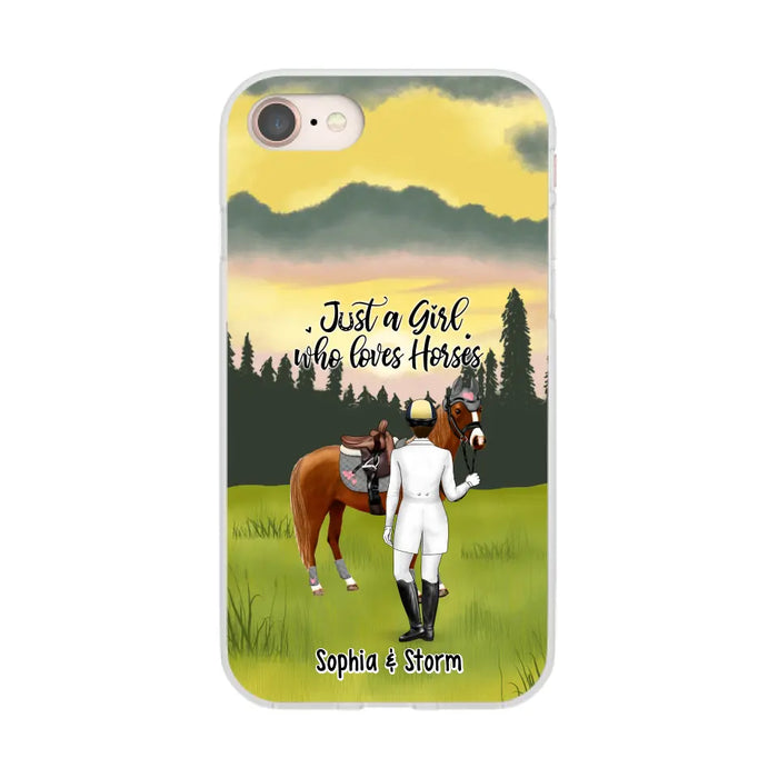 Just A Girl Who Loves Horses - Personalized Gifts Custom Horse Lovers Phone Case For Her, Horse Lovers