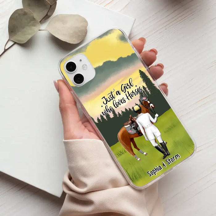 Just A Girl Who Loves Horses - Personalized Gifts Custom Horse Lovers Phone Case For Her, Horse Lovers