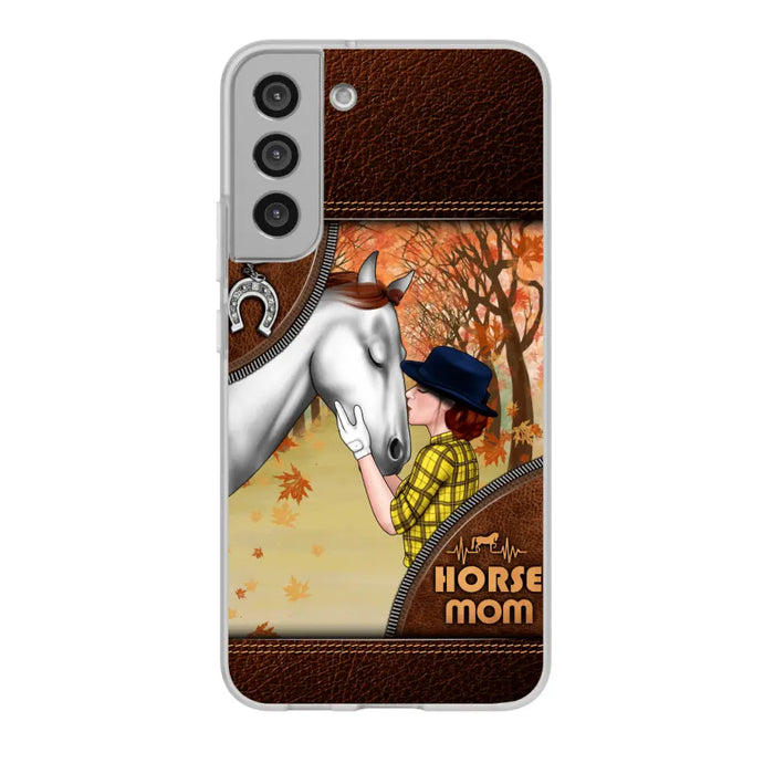 Horse Mom - Personalized Gifts Custom Horse Phone Case for Mom, Horse Lovers, Case For Iphone/Samsung