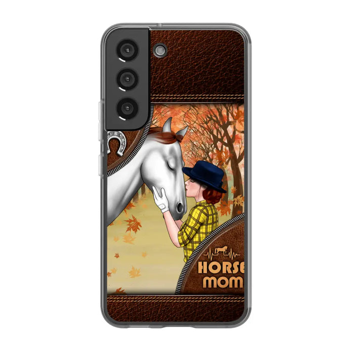 Horse Mom - Personalized Gifts Custom Horse Phone Case for Mom, Horse Lovers, Case For Iphone/Samsung