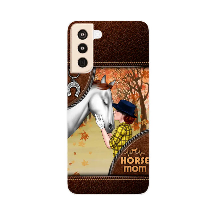 Horse Mom - Personalized Gifts Custom Horse Phone Case for Mom, Horse Lovers, Case For Iphone/Samsung