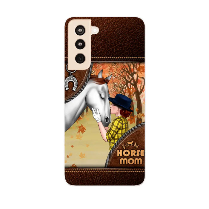 Horse Mom - Personalized Gifts Custom Horse Phone Case for Mom, Horse Lovers, Case For Iphone/Samsung