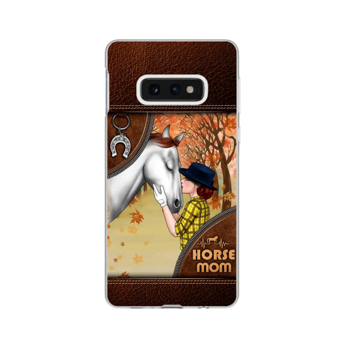 Horse Mom - Personalized Gifts Custom Horse Phone Case for Mom, Horse Lovers, Case For Iphone/Samsung