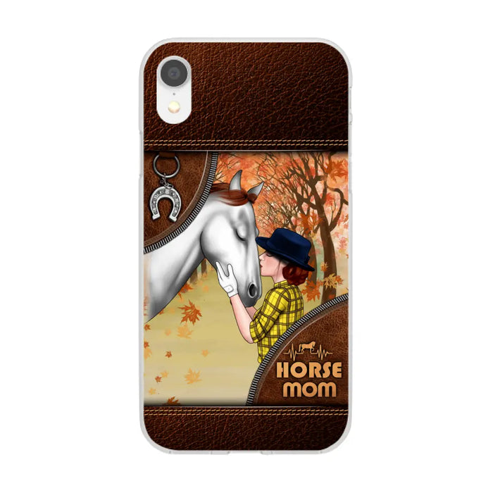 Horse Mom - Personalized Gifts Custom Horse Phone Case for Mom, Horse Lovers, Case For Iphone/Samsung