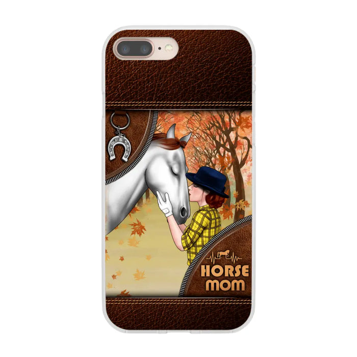 Horse Mom - Personalized Gifts Custom Horse Phone Case for Mom, Horse Lovers, Case For Iphone/Samsung