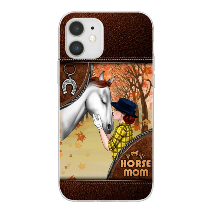 Horse Mom - Personalized Gifts Custom Horse Phone Case for Mom, Horse Lovers, Case For Iphone/Samsung