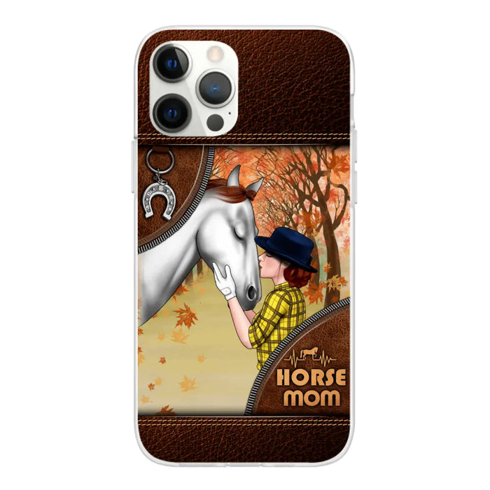 Horse Mom - Personalized Gifts Custom Horse Phone Case for Mom, Horse Lovers, Case For Iphone/Samsung