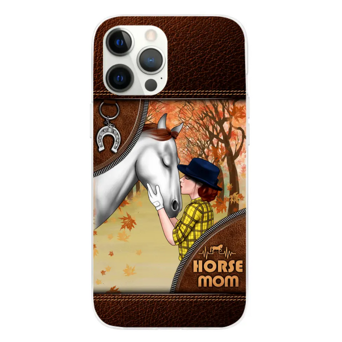 Horse Mom - Personalized Gifts Custom Horse Phone Case for Mom, Horse Lovers, Case For Iphone/Samsung