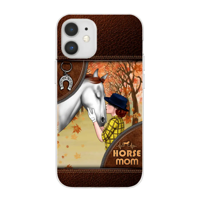 Horse Mom - Personalized Gifts Custom Horse Phone Case for Mom, Horse Lovers, Case For Iphone/Samsung