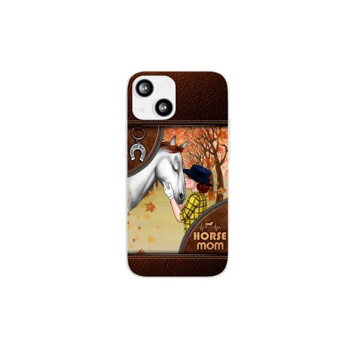 Horse Mom - Personalized Gifts Custom Horse Phone Case for Mom, Horse Lovers, Case For Iphone/Samsung