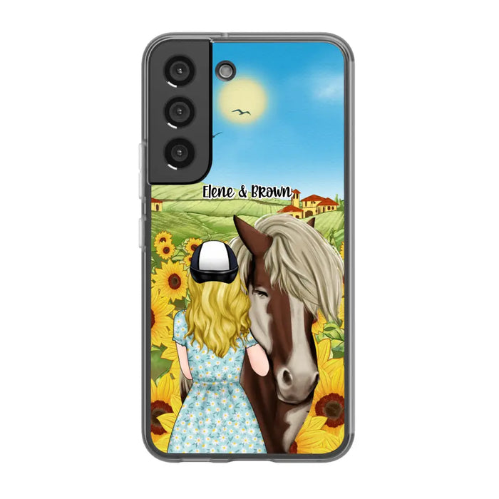 Just a Girl Who Loves Horses - Personalized Gifts Custom Horse Phone Case for Mom, Horse Lovers, Case For Iphone/Samsung