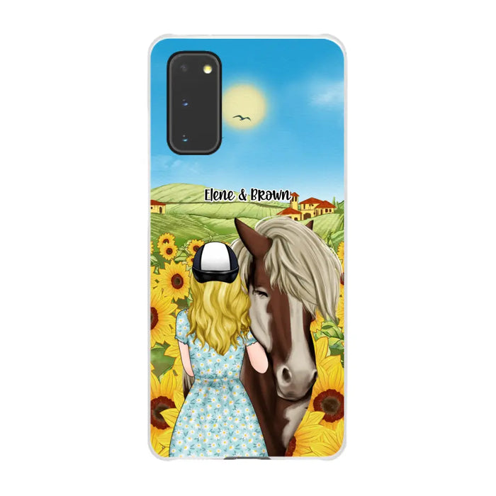 Just a Girl Who Loves Horses - Personalized Gifts Custom Horse Phone Case for Mom, Horse Lovers, Case For Iphone/Samsung