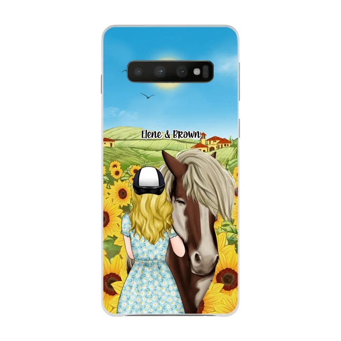 Just a Girl Who Loves Horses - Personalized Gifts Custom Horse Phone Case for Mom, Horse Lovers, Case For Iphone/Samsung