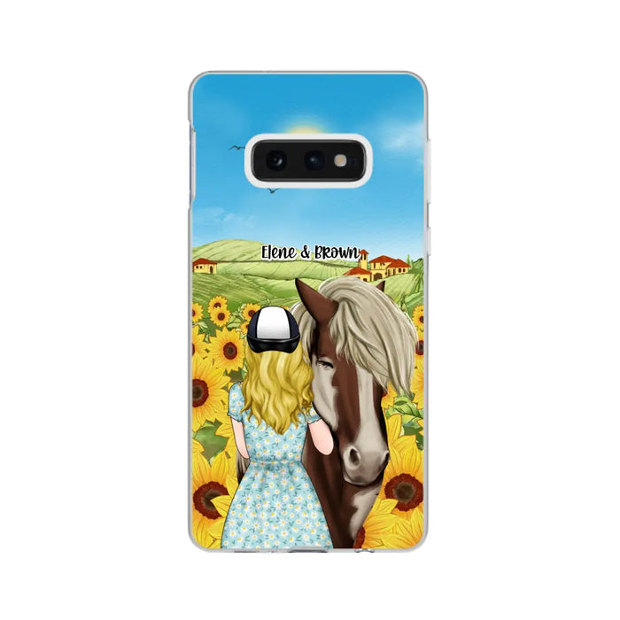 Just a Girl Who Loves Horses - Personalized Gifts Custom Horse Phone Case for Mom, Horse Lovers, Case For Iphone/Samsung