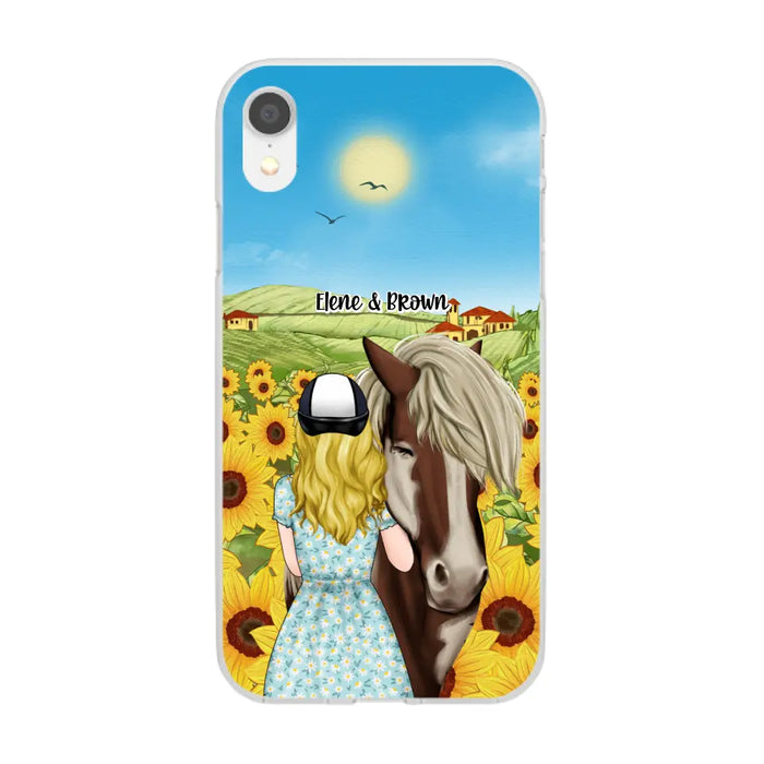 Just a Girl Who Loves Horses - Personalized Gifts Custom Horse Phone Case for Mom, Horse Lovers, Case For Iphone/Samsung