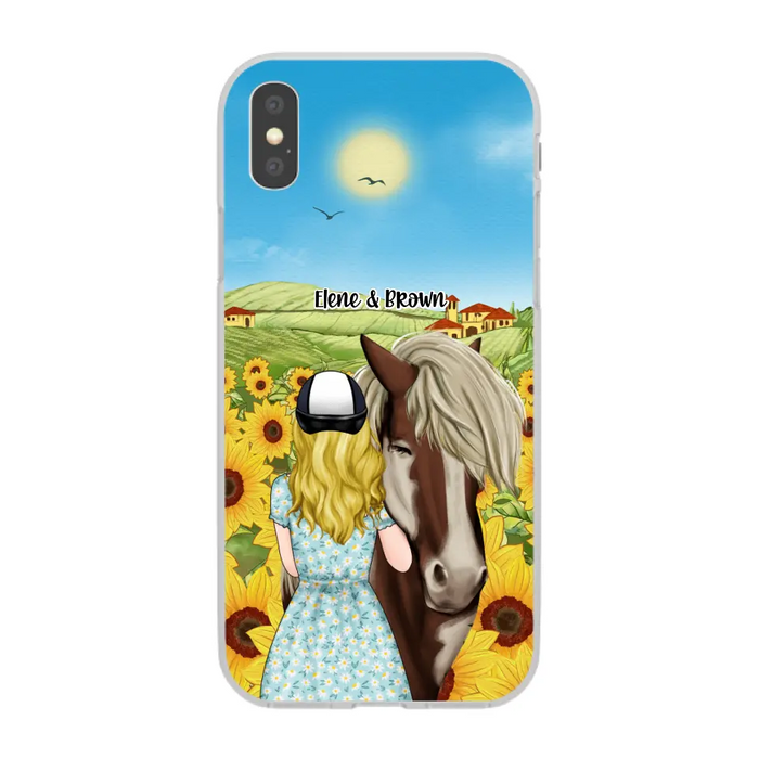 Just a Girl Who Loves Horses - Personalized Gifts Custom Horse Phone Case for Mom, Horse Lovers, Case For Iphone/Samsung