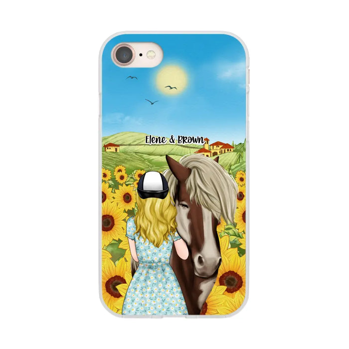 Just a Girl Who Loves Horses - Personalized Gifts Custom Horse Phone Case for Mom, Horse Lovers, Case For Iphone/Samsung