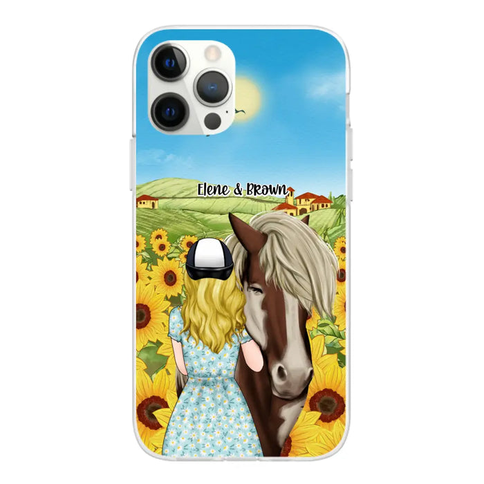 Just a Girl Who Loves Horses - Personalized Gifts Custom Horse Phone Case for Mom, Horse Lovers, Case For Iphone/Samsung