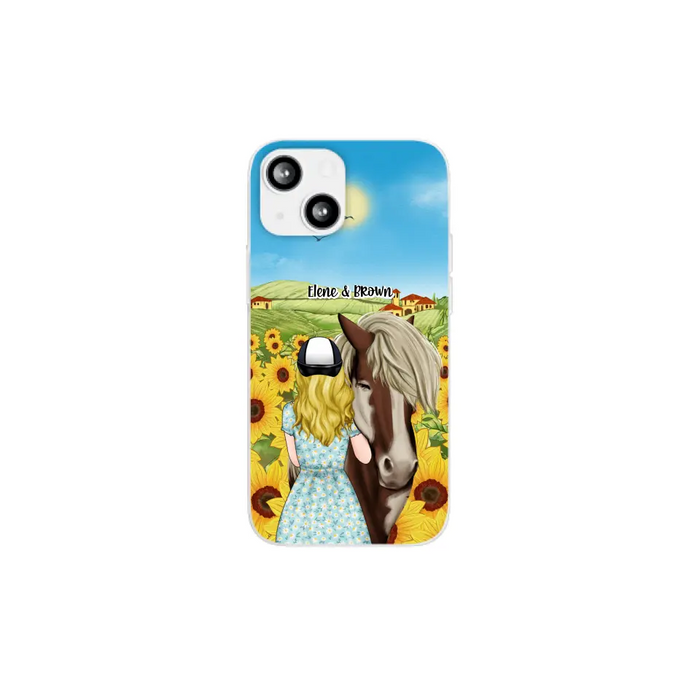 Just a Girl Who Loves Horses - Personalized Gifts Custom Horse Phone Case for Mom, Horse Lovers, Case For Iphone/Samsung