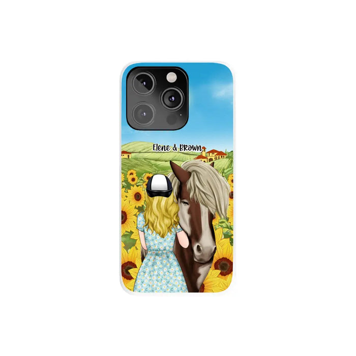 Just a Girl Who Loves Horses - Personalized Gifts Custom Horse Phone Case for Mom, Horse Lovers, Case For Iphone/Samsung