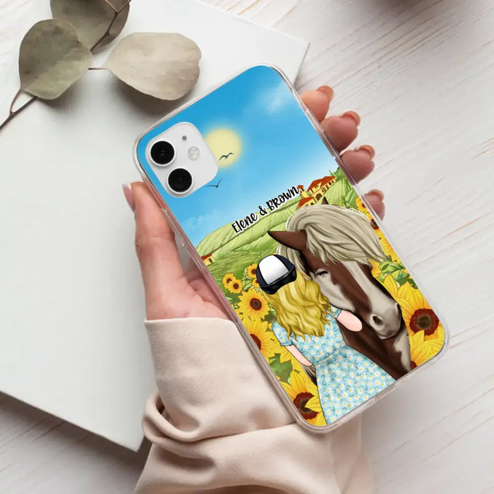 Just a Girl Who Loves Horses - Personalized Gifts Custom Horse Phone Case for Mom, Horse Lovers, Case For Iphone/Samsung