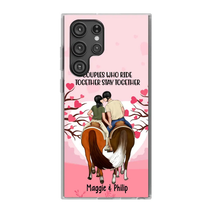 Adventures Together Forever- Personalized Phone Case For Couples, Horseback Riding, Horse Lovers, Case For Iphone/Samsung