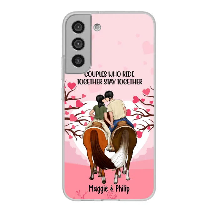 Adventures Together Forever- Personalized Phone Case For Couples, Horseback Riding, Horse Lovers, Case For Iphone/Samsung