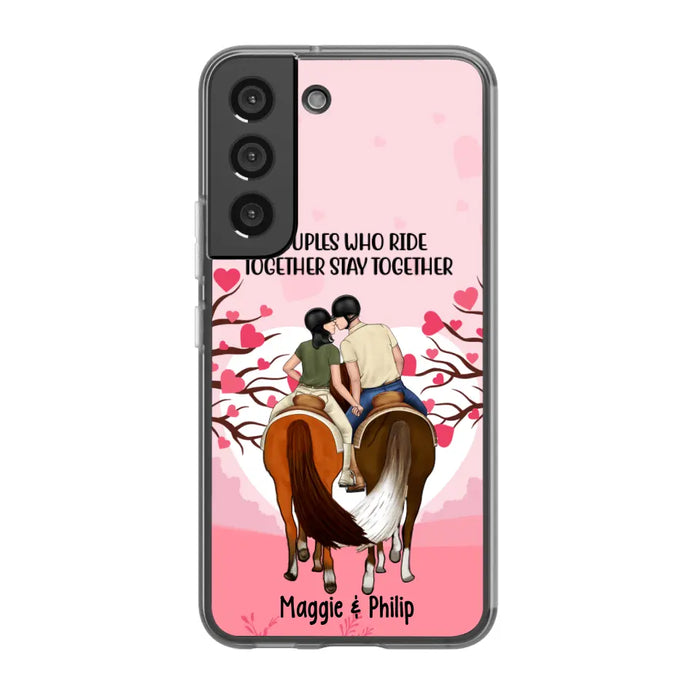 Adventures Together Forever- Personalized Phone Case For Couples, Horseback Riding, Horse Lovers, Case For Iphone/Samsung