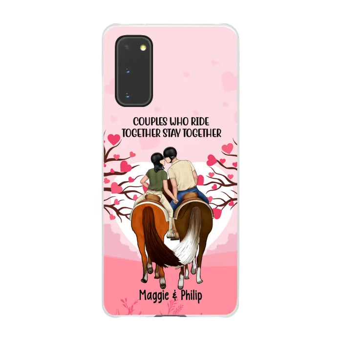 Adventures Together Forever- Personalized Phone Case For Couples, Horseback Riding, Horse Lovers, Case For Iphone/Samsung