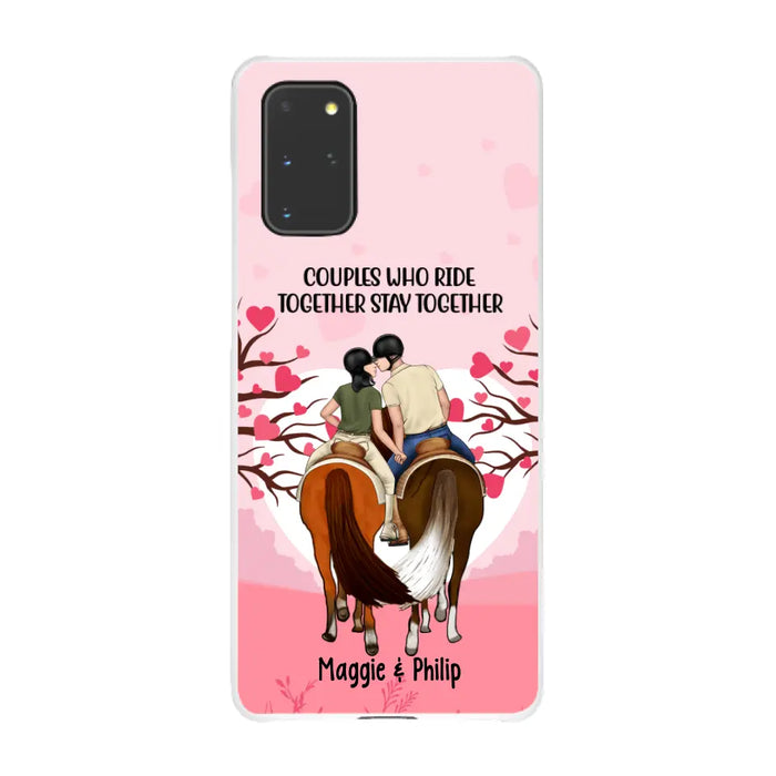 Adventures Together Forever- Personalized Phone Case For Couples, Horseback Riding, Horse Lovers, Case For Iphone/Samsung