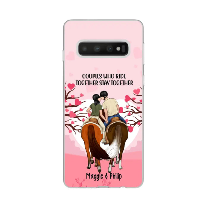 Adventures Together Forever- Personalized Phone Case For Couples, Horseback Riding, Horse Lovers, Case For Iphone/Samsung