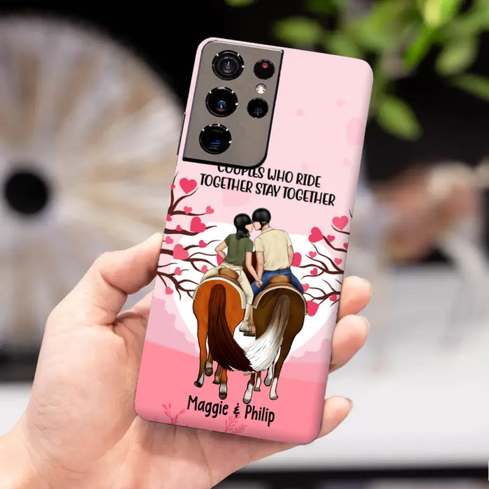 Adventures Together Forever- Personalized Phone Case For Couples, Horseback Riding, Horse Lovers, Case For Iphone/Samsung