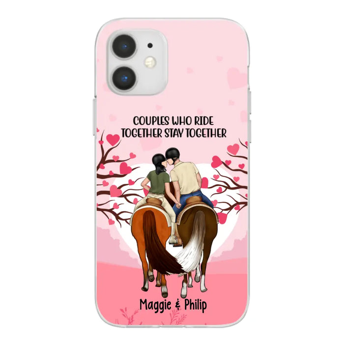 Adventures Together Forever- Personalized Phone Case For Couples, Horseback Riding, Horse Lovers, Case For Iphone/Samsung