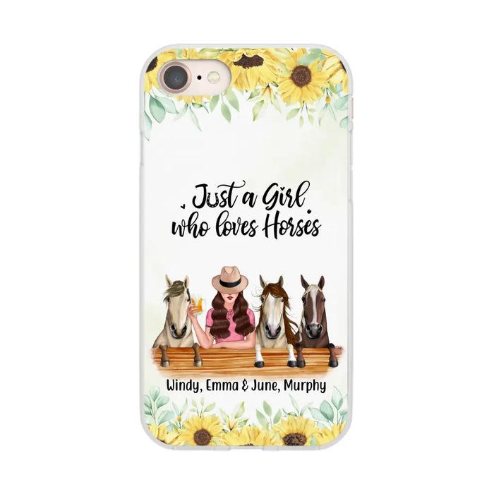 Personalized Phone Case, Life Is Better With Horses, Gift For Horse Lovers, Case For Iphone/Samsung