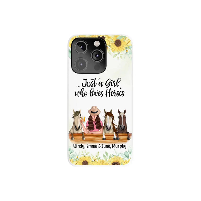 Personalized Phone Case, Life Is Better With Horses, Gift For Horse Lovers, Case For Iphone/Samsung