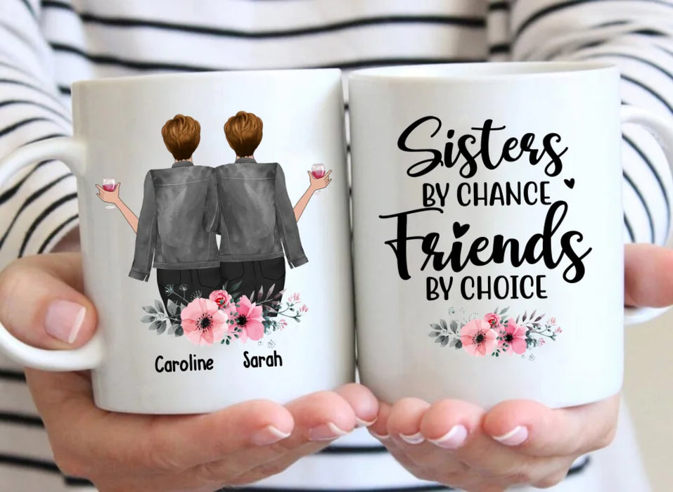 Personalized Forever Friend Mug, Besties Forever, Custom Girls On Mug, Gifts for Sisters, Best Friends