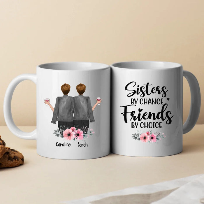 Personalized Forever Friend Mug, Besties Forever, Custom Girls On Mug, Gifts for Sisters, Best Friends