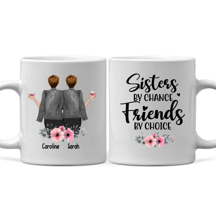 Personalized Forever Friend Mug, Besties Forever, Custom Girls On Mug, Gifts for Sisters, Best Friends