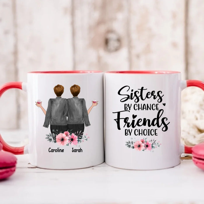 Personalized Forever Friend Mug, Besties Forever, Custom Girls On Mug, Gifts for Sisters, Best Friends