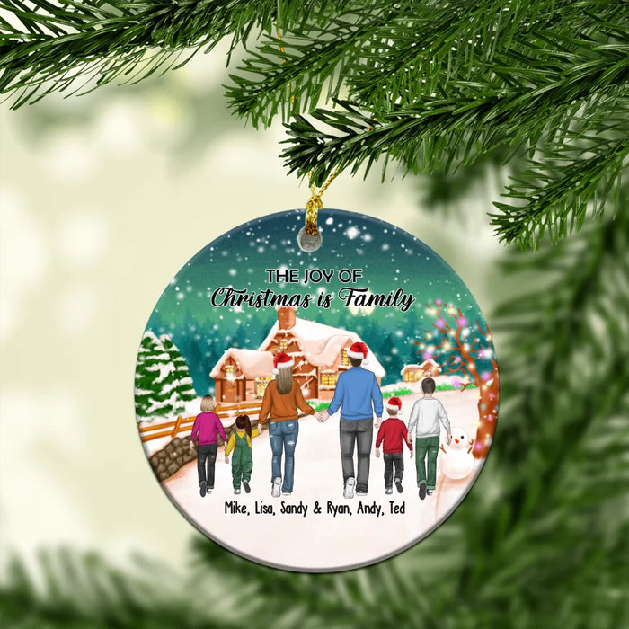 The Joy Of Christmas Is Family - Personalized Christmas Gifts Custom Ornament For Family, Parent and Kids