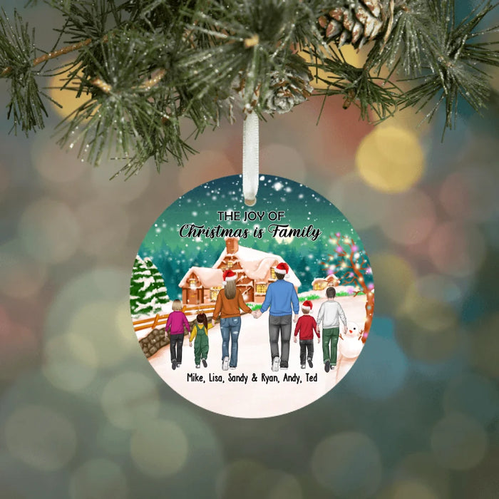 The Joy Of Christmas Is Family - Personalized Christmas Gifts Custom Ornament For Family, Parent and Kids