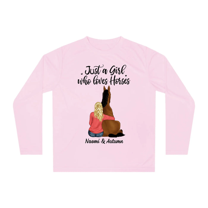 Personalized Life Is Better With Horses Shirt, Custom Girl with Her Horse Shirt, Gifts for Horse Lovers