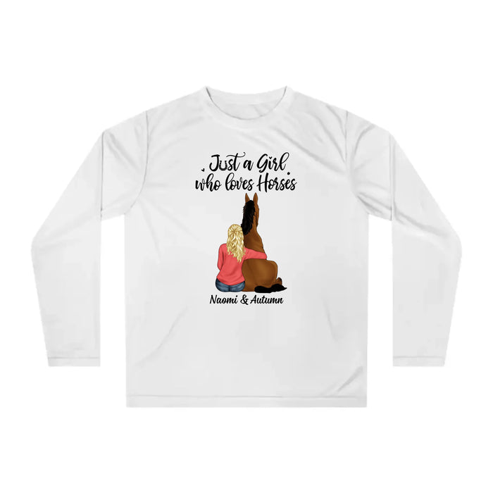 Personalized Life Is Better With Horses Shirt, Custom Girl with Her Horse Shirt, Gifts for Horse Lovers