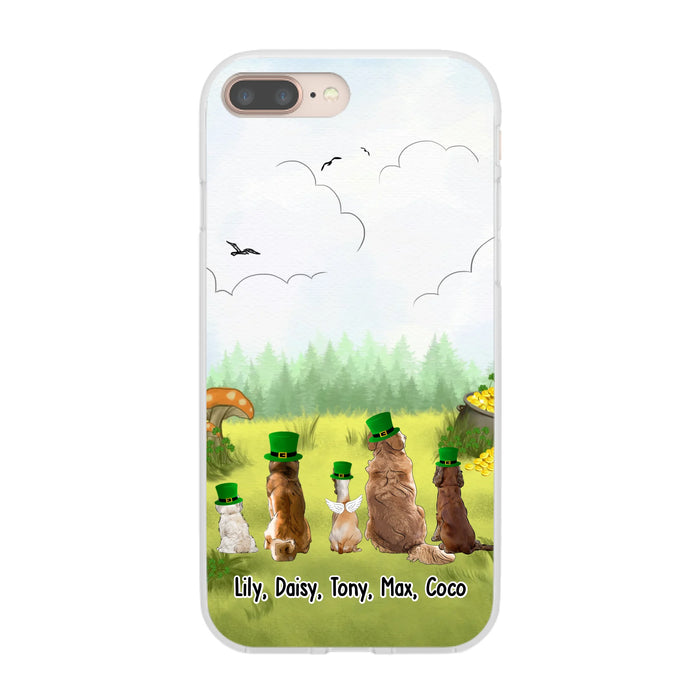 Personalized St. Patrick's Day Dogs Phone Case, Custom Irish Dog Phone Case For Dog Owners