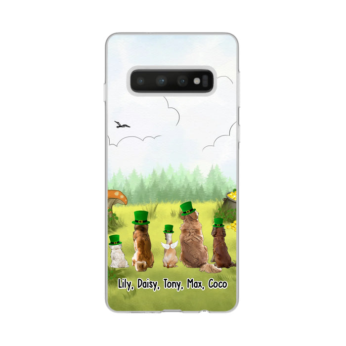 Personalized St. Patrick's Day Dogs Phone Case, Custom Irish Dog Phone Case For Dog Owners