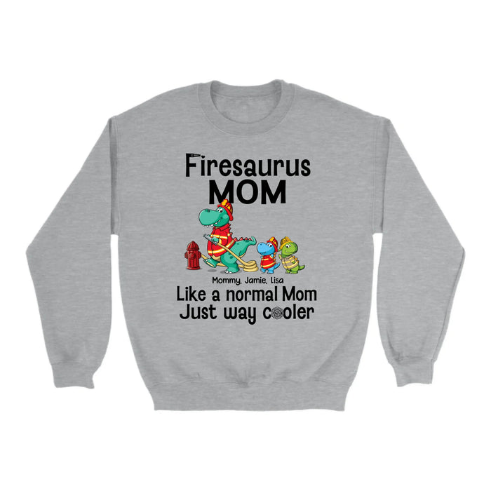 Firesaurus Mom - Personalized Gifts Custom Firefighter Shirt For Mother Father, Firefighter Gifts